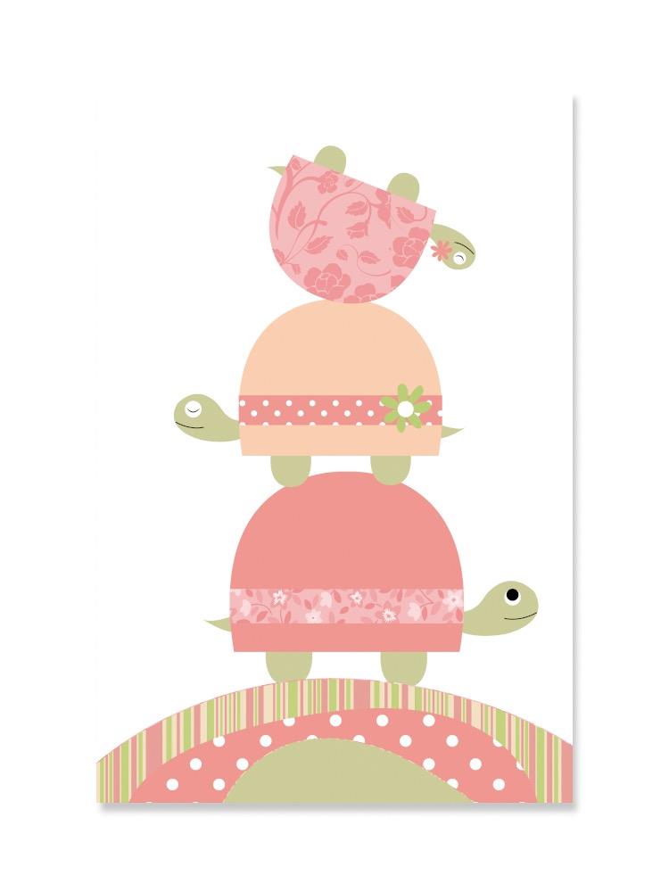 Cute Ornate Baby Turtles Poster -Image by Shutterstock