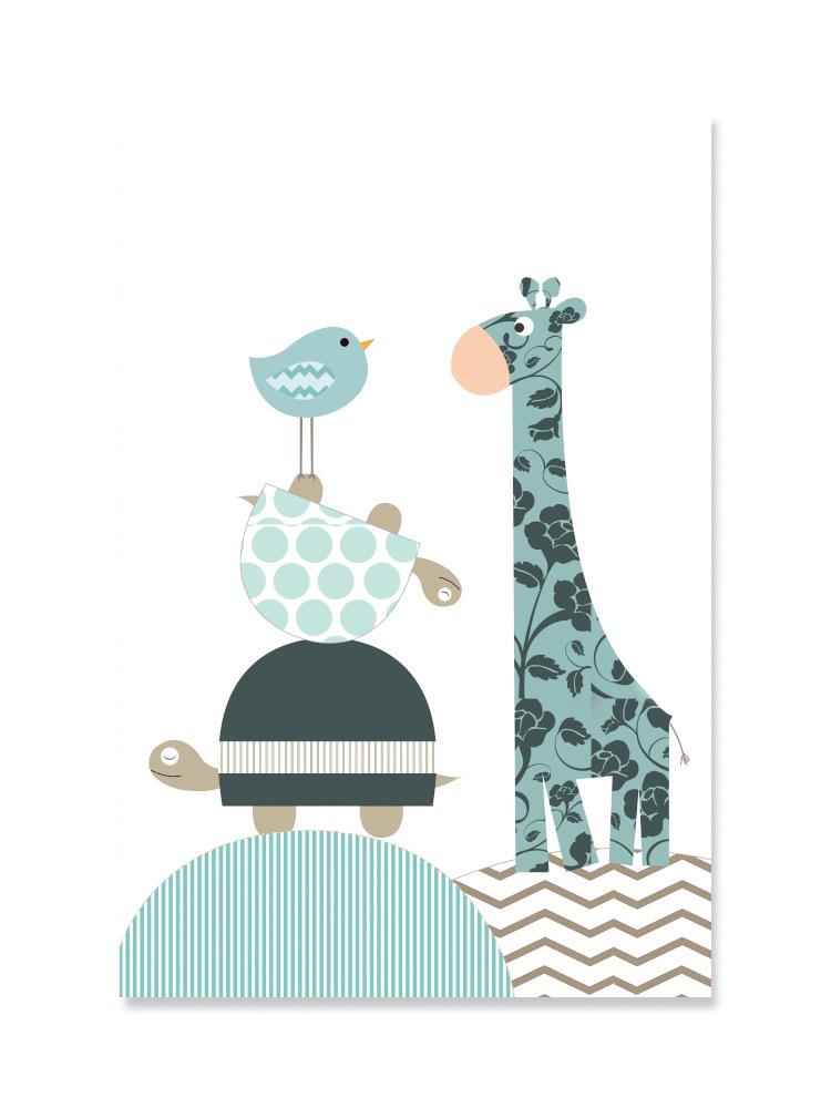 Cute Ornate Baby Animals Poster -Image by Shutterstock