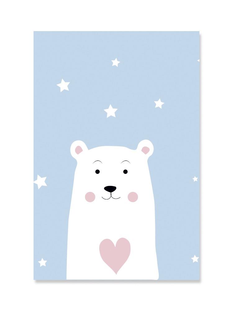 Adorable Loving Polar Bear Poster -Image by Shutterstock