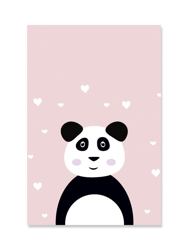 Adorable Loving Panda Nursery  Poster -Image by Shutterstock
