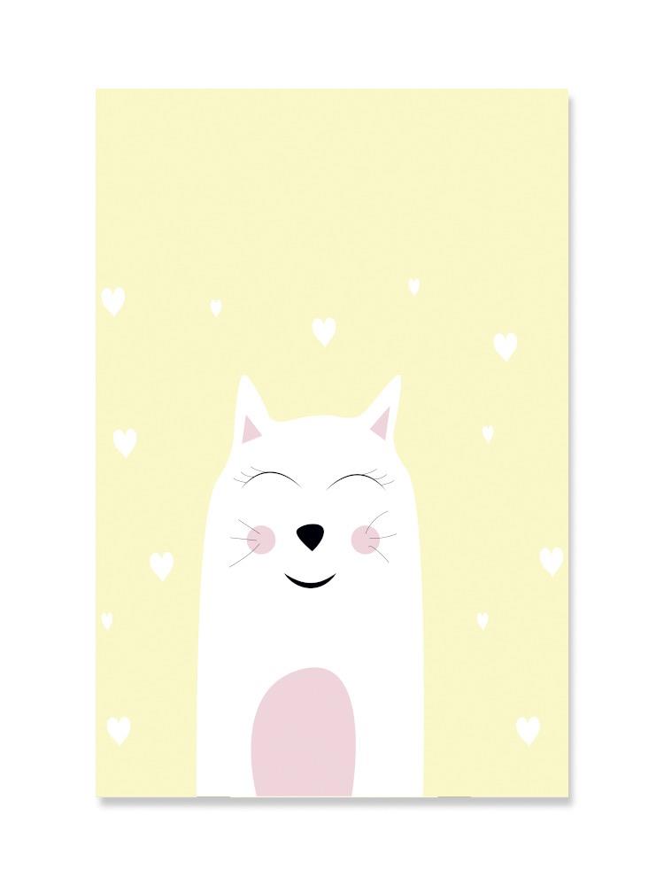 Cute Cat Nursery Animal Poster -Image by Shutterstock