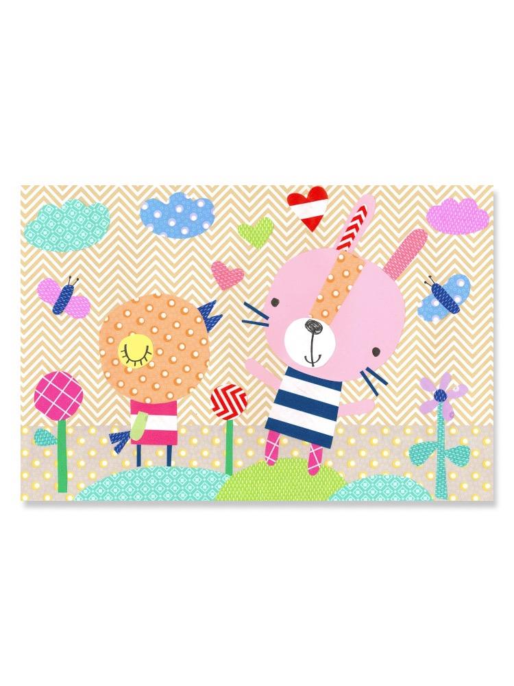 Cute Ornate Colorful Animals Poster -Image by Shutterstock