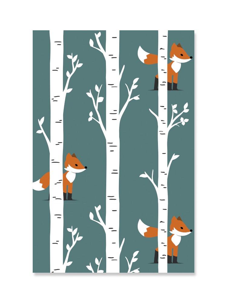 Cute Forest Baby Fox Poster -Image by Shutterstock