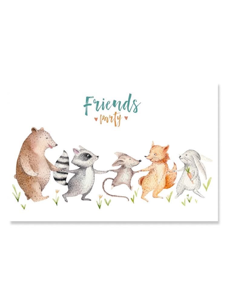 Forest Nursery Animals: Friends Poster -Image by Shutterstock