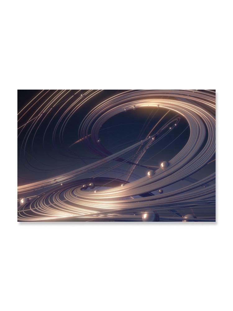 Futuristic Golden Design  Poster -Image by Shutterstock