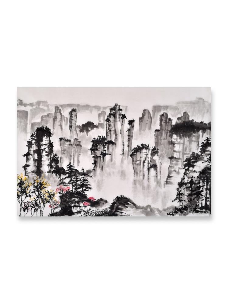Classic Style Chinese Landscape Poster -Image by Shutterstock