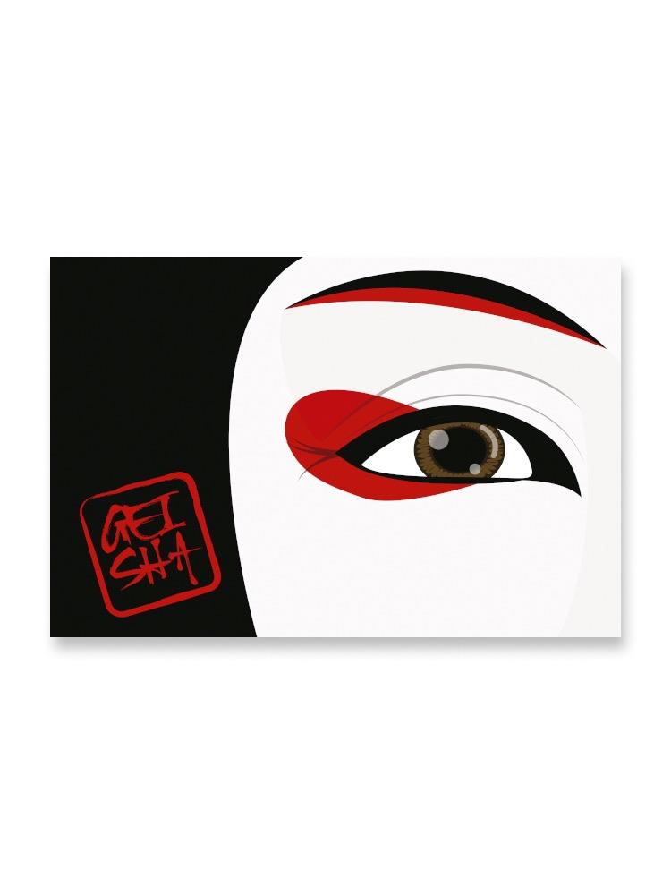 The Eye Of A Geisha Design Poster -Image by Shutterstock