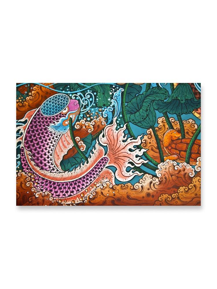 Thai Style Painting Of Fish  Poster -Image by Shutterstock