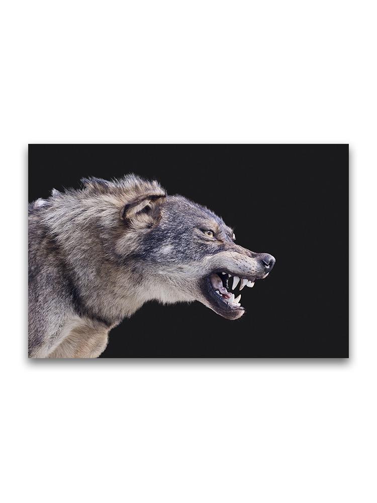 Amazing Wolf Taxidermy Poster -Image by Shutterstock