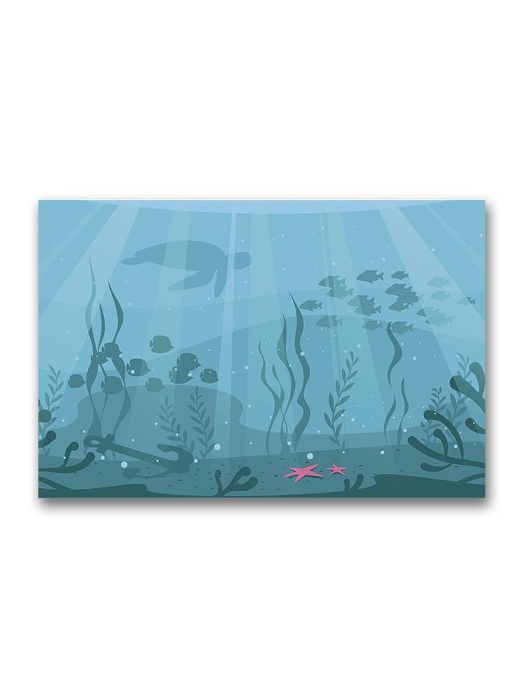 Underwater Life Design  Poster -Image by Shutterstock