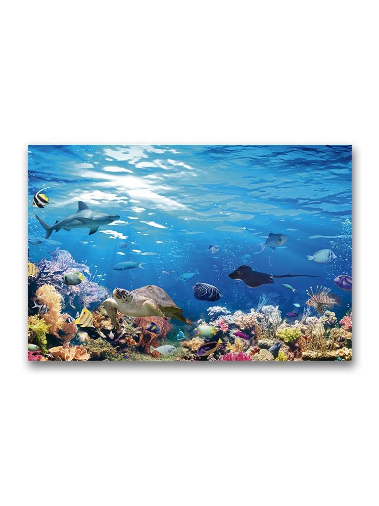 Incredible Underwater Scene Poster -Image by Shutterstock