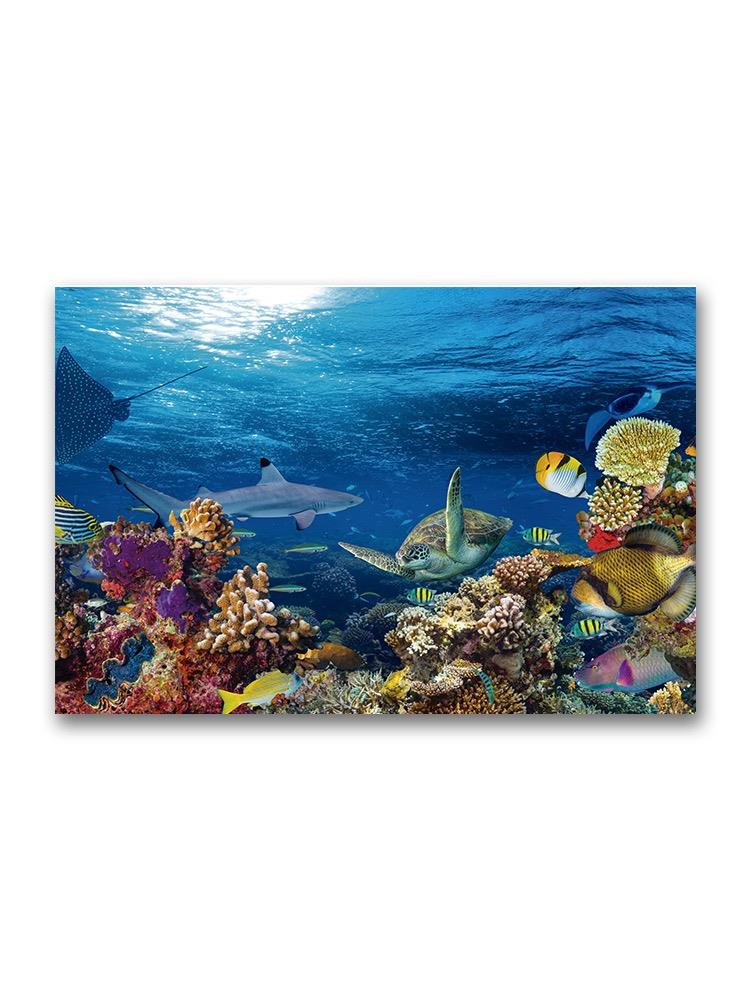 Underwater Colorful Landscape Poster -Image by Shutterstock