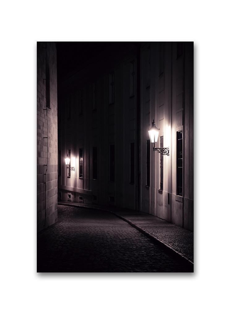 Nocturnal Street With Lights Poster -Image by Shutterstock