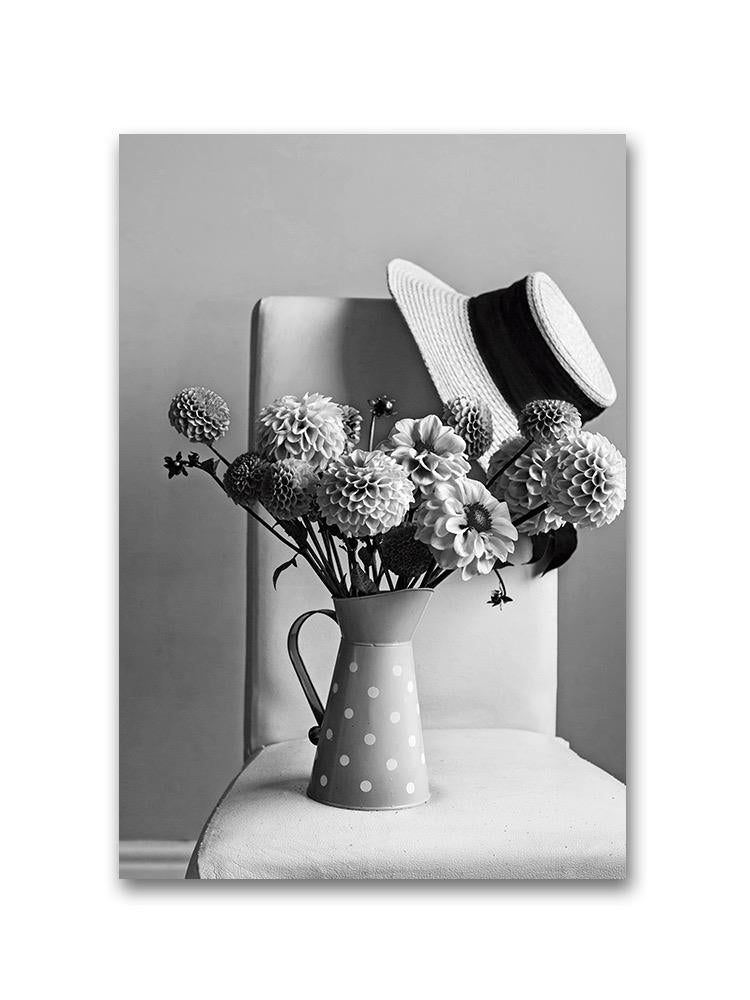 Vase On A Chair And A Hat Poster -Image by Shutterstock