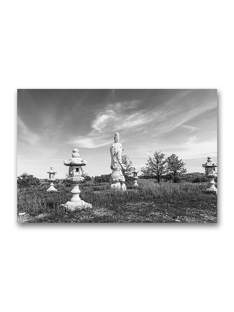Asian Deity Statues Poster -Image by Shutterstock