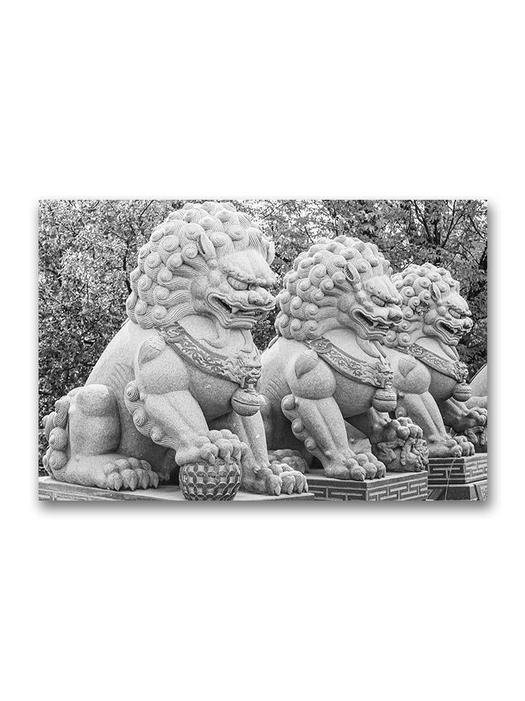 Chinese Guardian Lions Poster -Image by Shutterstock