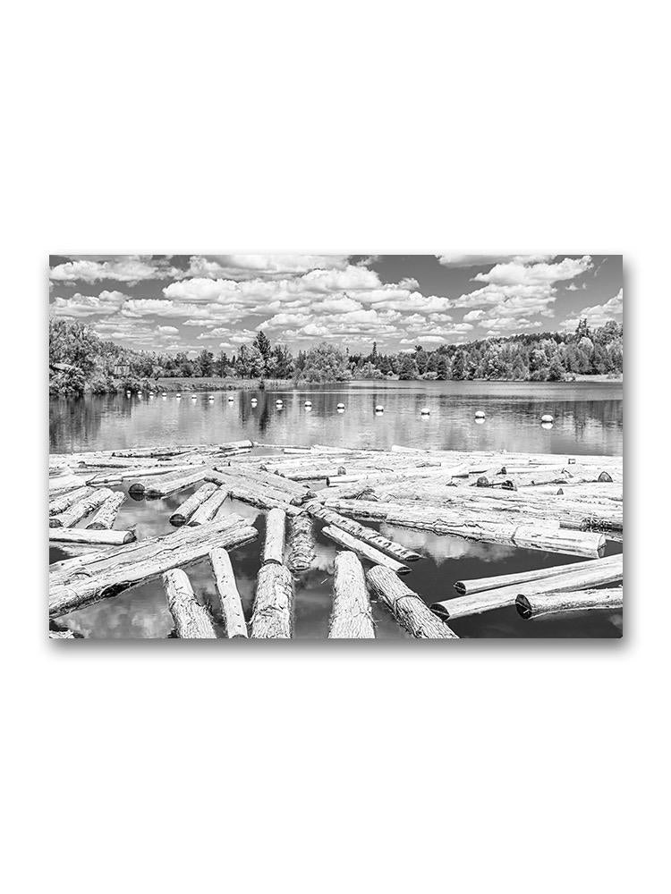 Pond With Floating Timbers Poster -Image by Shutterstock