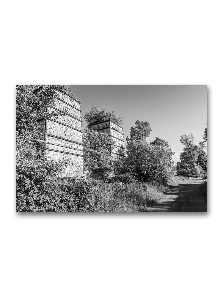 Abandoned Brick Structure Poster -Image by Shutterstock