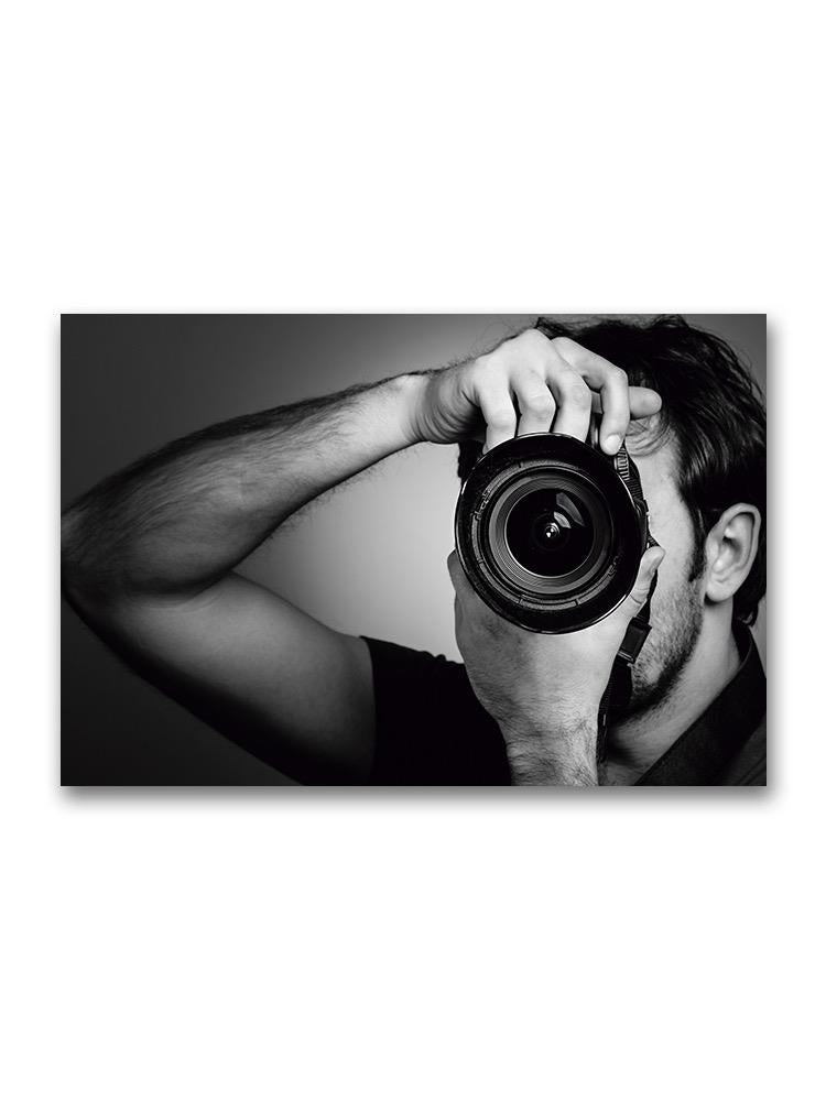 Man With Professional Camera Poster -Image by Shutterstock