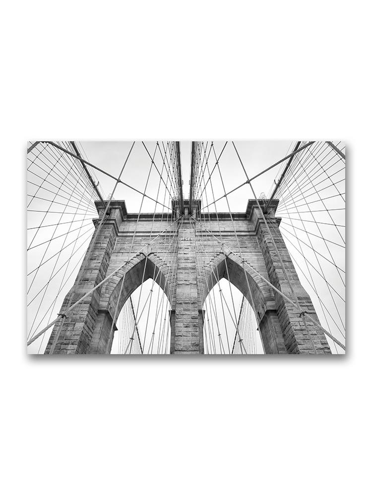 Brooklyn Bridge Close-up Poster -Image by Shutterstock