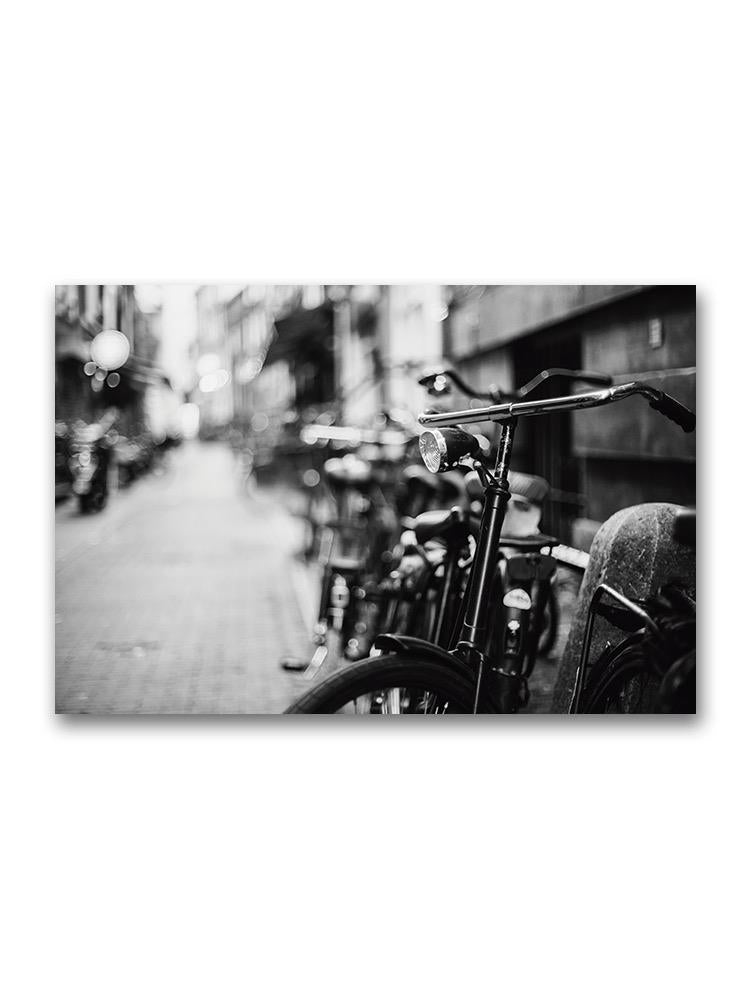 Amsterdam Street And Bikes Poster -Image by Shutterstock