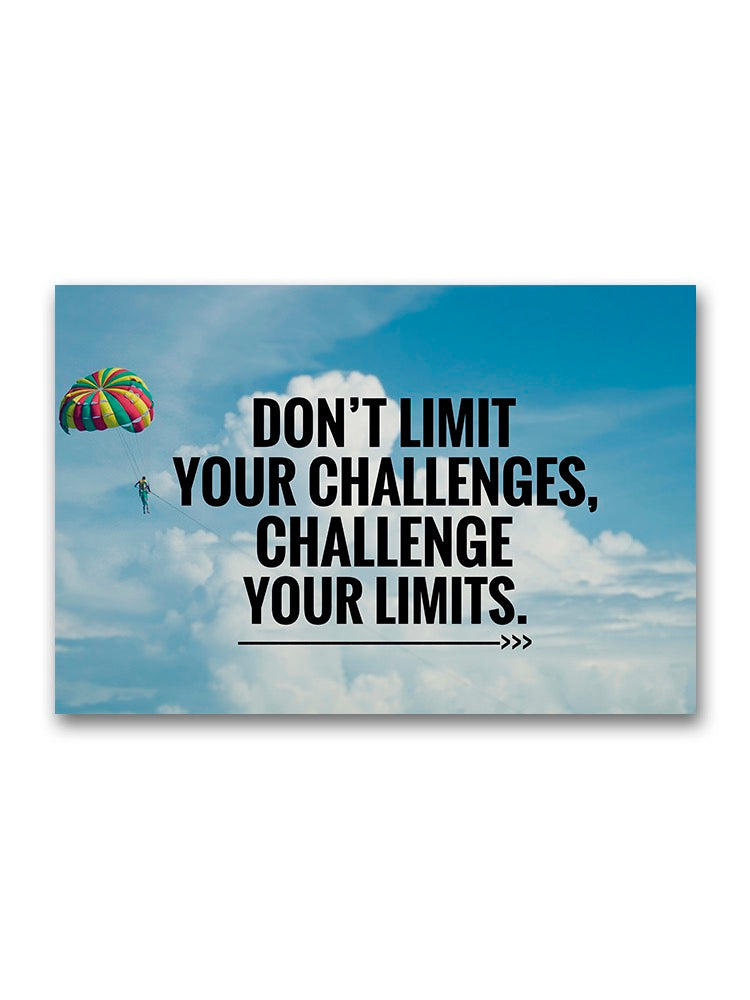 Challenge Your Limits Motivation Poster -Image by Shutterstock