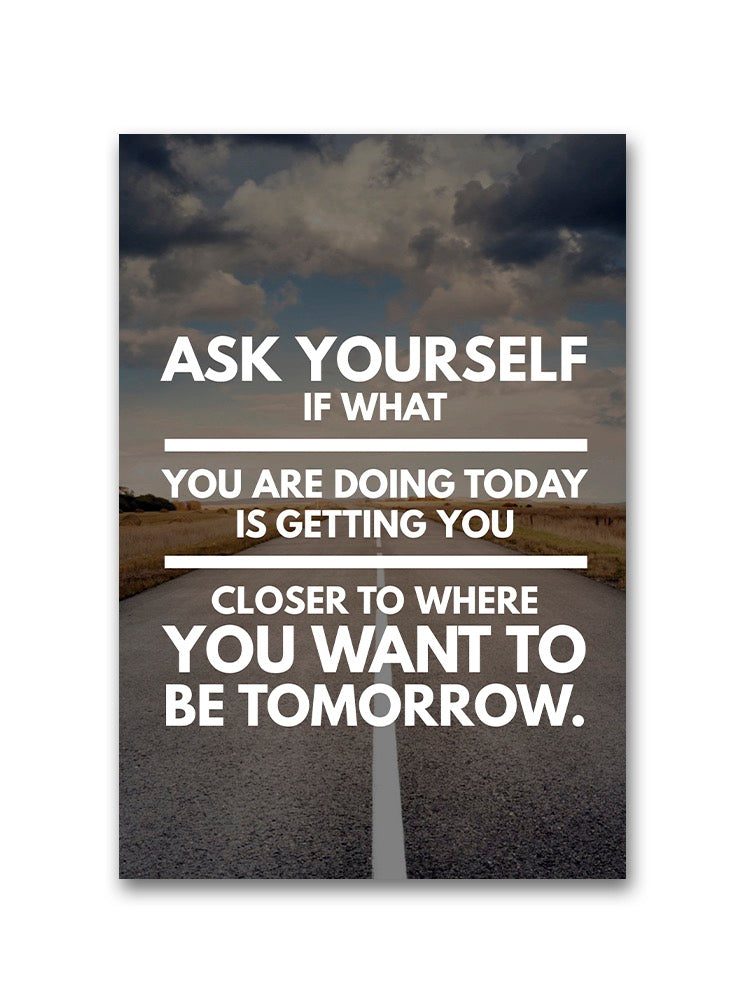Life Motivation Quote  Poster -Image by Shutterstock