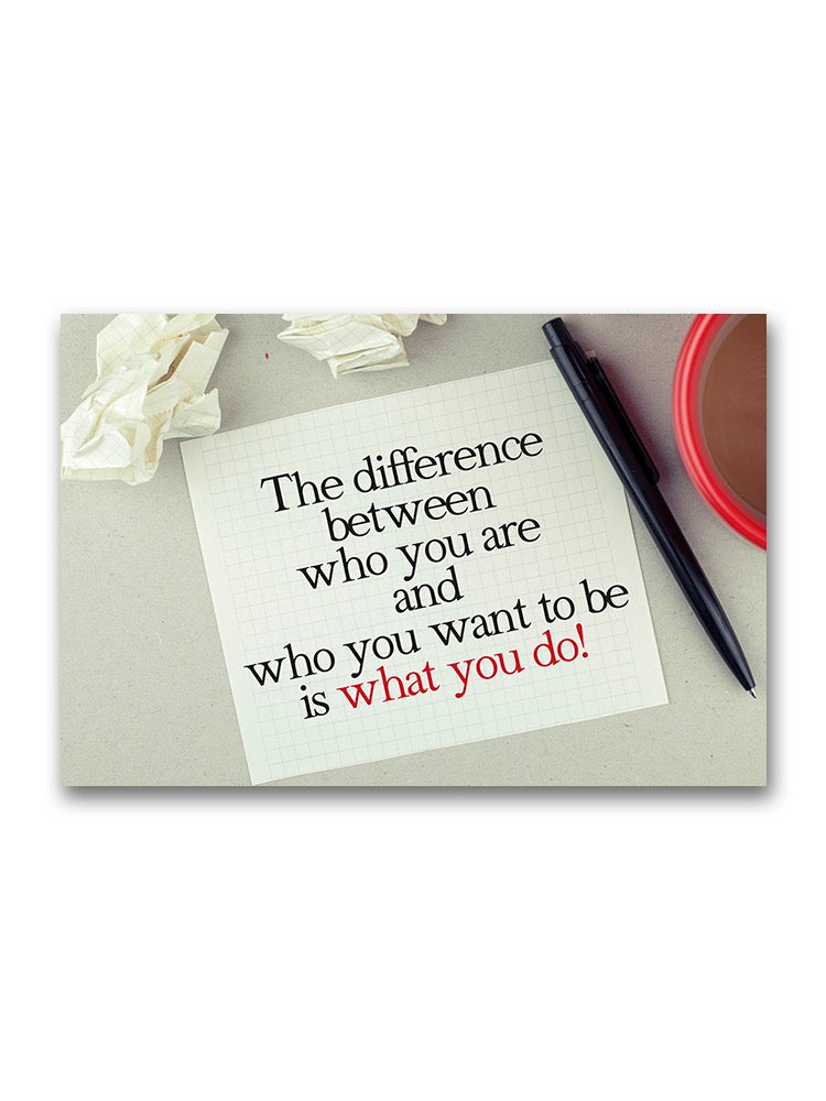 Personal Motivation Quote Poster -Image by Shutterstock