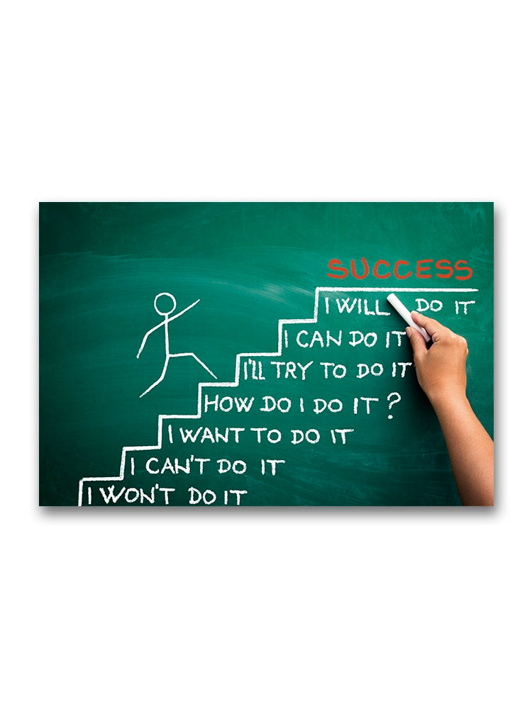 Believe In Yourself Ladder Poster -Image by Shutterstock