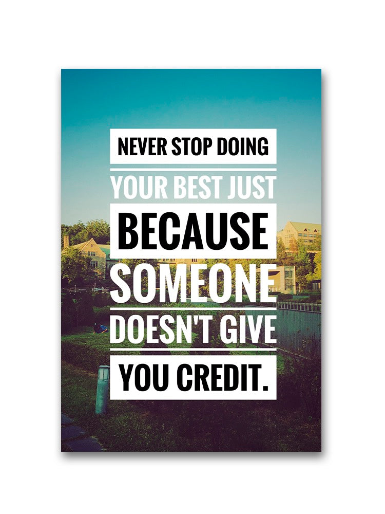 Do Your Best Motivation Quote Poster -Image by Shutterstock