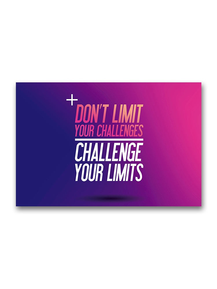 Challenge Limits Motivation Poster -Image by Shutterstock