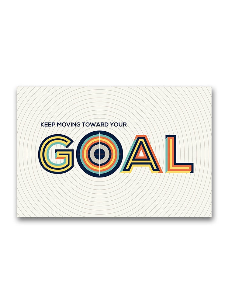 Goal Inspirational Quote Poster -Image by Shutterstock