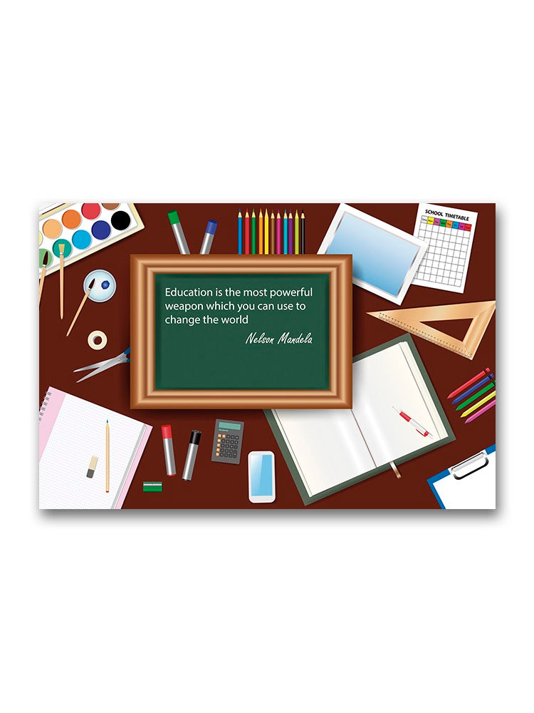 Nelson Mandela Quote  Poster -Image by Shutterstock
