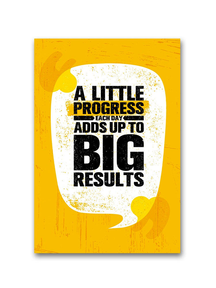 Motivation Quote On Progress Poster -Image by Shutterstock