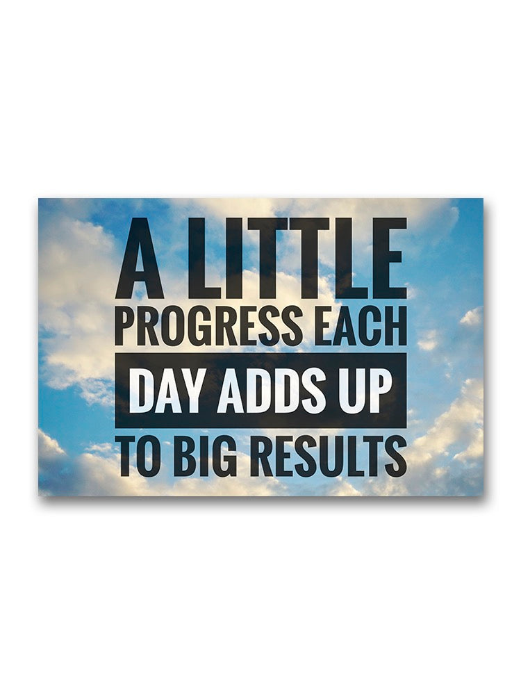 Motivation Quote Progress Poster -Image by Shutterstock