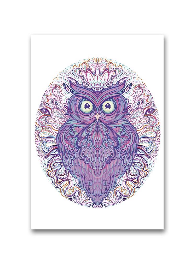 Owl Ornate Pattern Poster -Image by Shutterstock