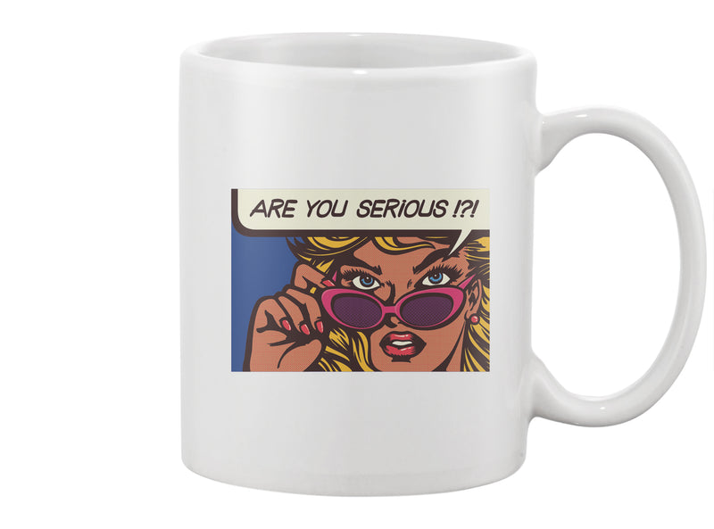 Skeptical And Doubtful Woman Mug -Image by Shutterstock