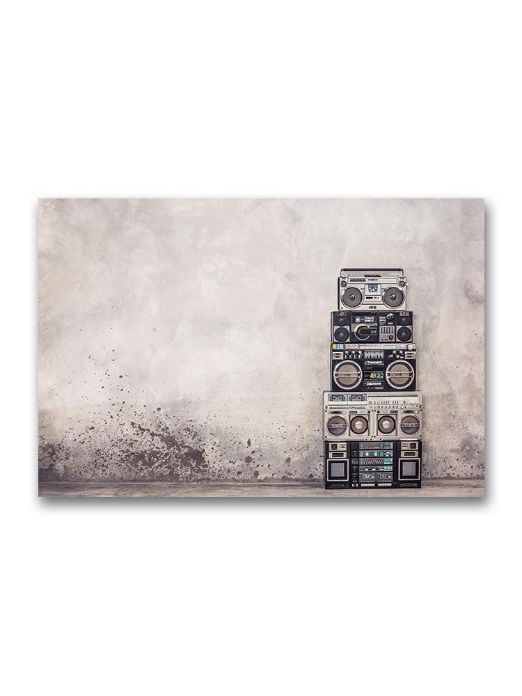Retro Boomboxes Poster -Image by Shutterstock