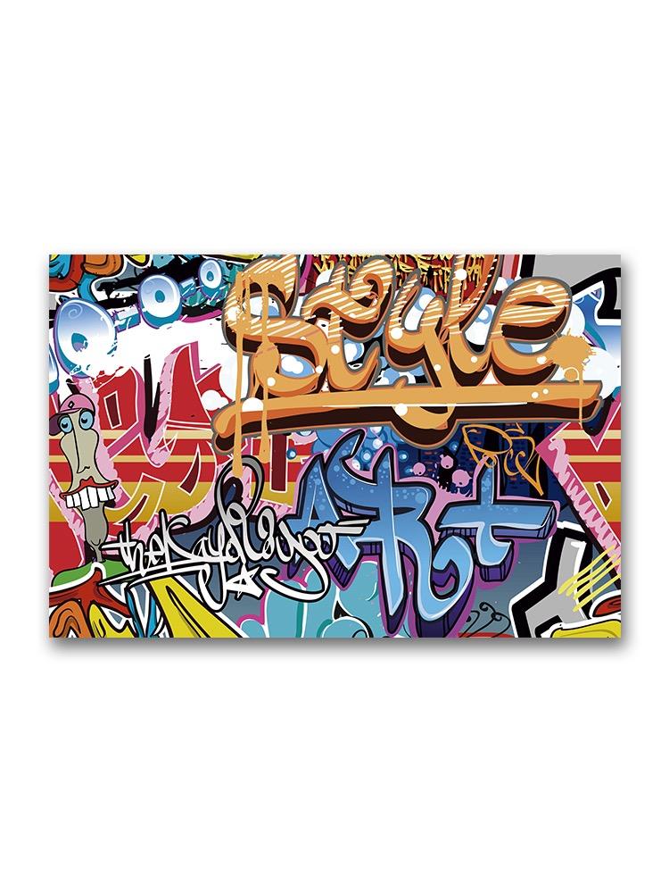 Graffiti Wall Poster -Image by Shutterstock