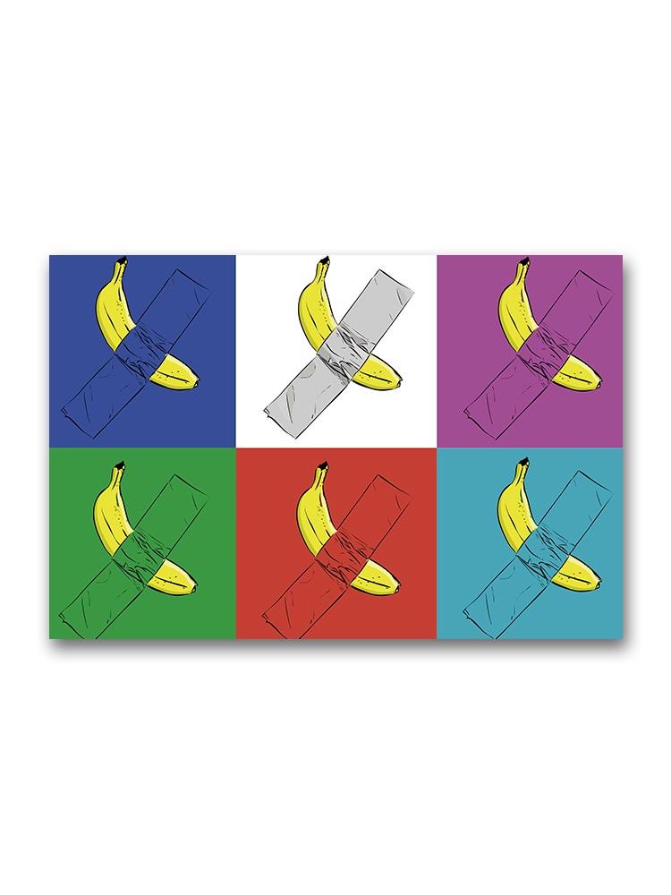 Banana Duct Taped To A Wall Poster -Image by Shutterstock
