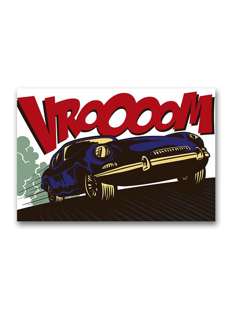 Comics Style Fast Car Poster -Image by Shutterstock