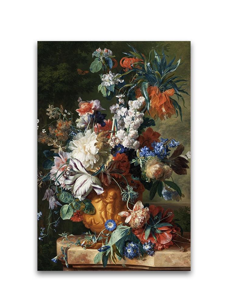Still Life Flower In Vase Oil  Poster -Image by Shutterstock