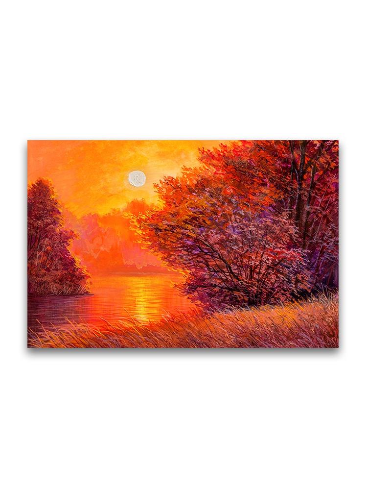Autumn Landscape Oil Painting Poster -Image by Shutterstock