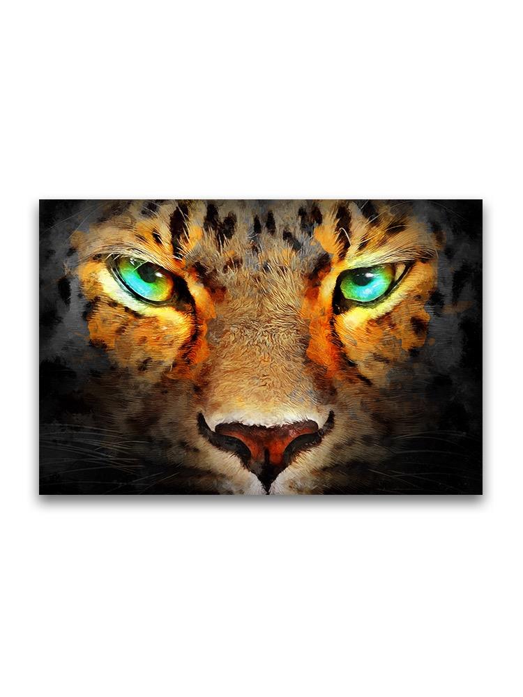 Cheetah Eyes Oil Painting Poster -Image by Shutterstock