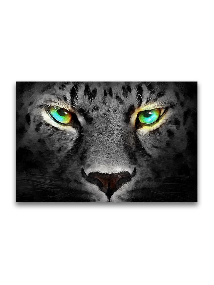 Monochrome Cheetah Eyes  Poster -Image by Shutterstock