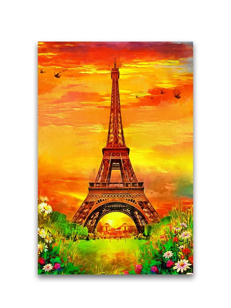Eiffel Tower Oil Painting  Poster -Image by Shutterstock