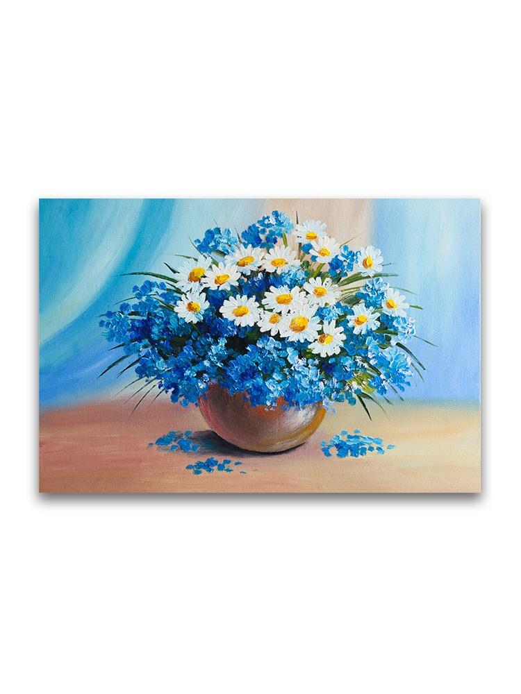 Bouquet Of Flowers Oil Painting Poster -Image by Shutterstock