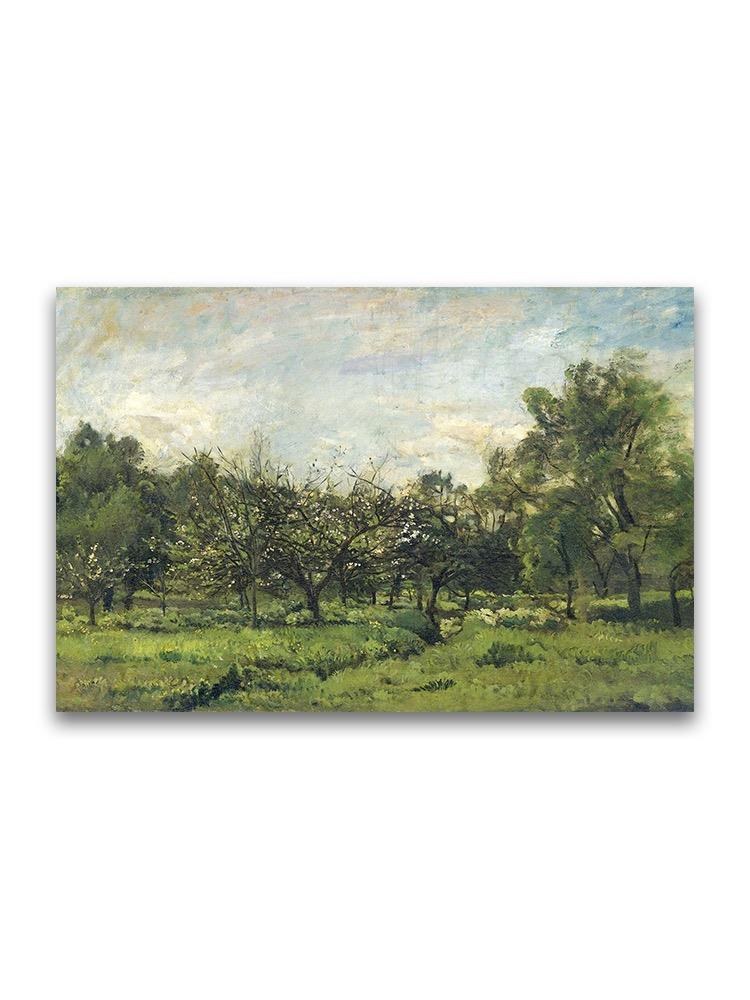 Orchard Landscape Oil Painting Poster -Image by Shutterstock