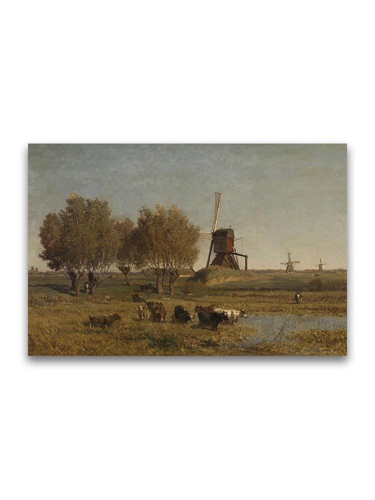 Oil Painting Rural Landscape Poster -Image by Shutterstock
