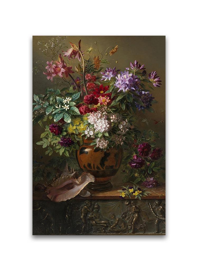 Beautiful Flowers Oil Painting Poster -Image by Shutterstock